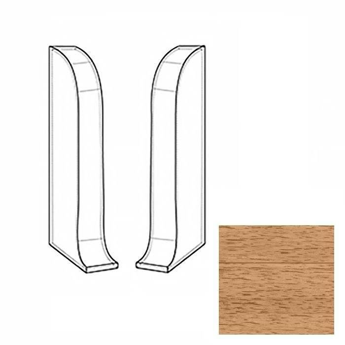 Заглушки LinePlast Пестрое Дерево LT002 58 мм (пара)