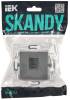 Розетка компьютерная RJ45 IEK Skandy SK-K10-1-K03 серый фото 6