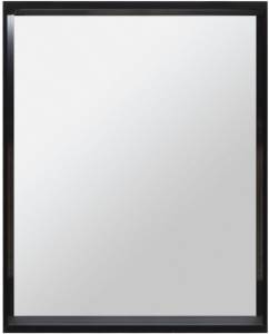 Зеркало Allen Brau Reality 60 1.32016.BB с LED подсветкой, черный брашированный, 750x600x140