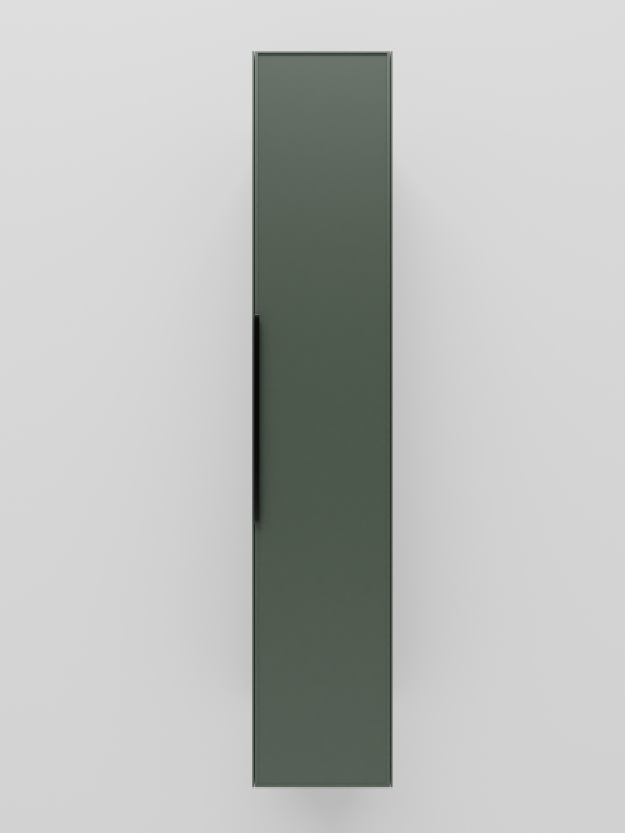 Шкаф-пенал La Fenice Simpla Grigio FNC-05-SIM-G-30 серо-зелёный матовый, 30 см