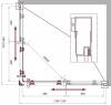 Душевой уголок BelBagno UNO-195-AH-2-120/100-C-NERO черный фото 3
