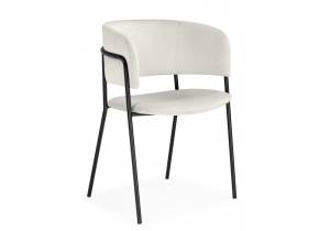 Стул на металлокаркасе Woodville Осло 674672 белый (milk) / черный