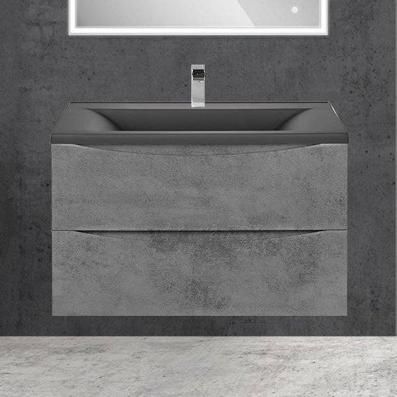 Тумба с раковиной Vincea Mia 75 бетон