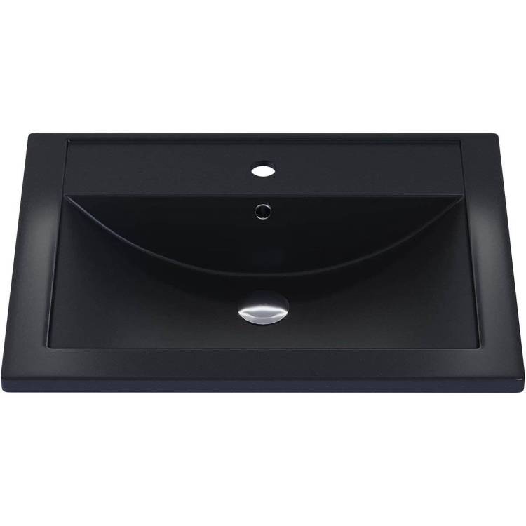 Раковина Uperwood Foster Quartz 291030054 черная матовая, космос, 60x45.5