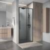 Душевая дверь в нишу Niagara Nova NG-34-10AGR профиль графит матовый, стекло прозрачное, 100x195 фото 3