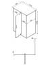 Душевой уголок Olive'S Duero DR-128CR-SW-GB профиль черный, стекло прозрачное, 80x120x195 фото 3