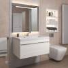 Тумба с раковиной Uperwood Eva 3930313470 подвесная, выдвижной ящик, дуб харбор белый, 75 см фото 7