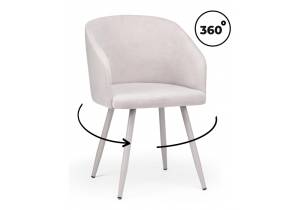 Стул на металлокаркасе Notta Монер 632646 360 светло-серый (glory 36) / серый