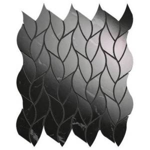 Мозаика FAP Ceramiche Roma Gold fQMS Nero Elegante Leaves Mosaico 25.9x30.9
