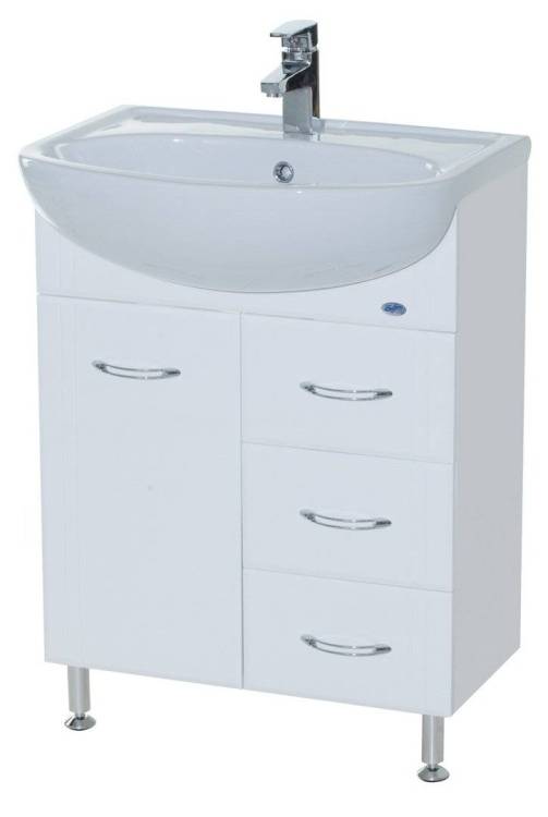Тумба с раковиной Bellezza Уют 60 3 ящ. Белый