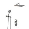 Душевой комплект Wasserkraft A16031 с верхней душевой насадкой, хром, встраиваемый, с лейкой