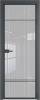 Межкомнатная дверь Profil Doors 4 AX цвет профиля Серая ночь, стекло безопасное 6 мм страйп 700x2000