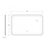 Зеркало Cezares Stylus CZR-SPC-STYLUS-1100-700-TCH-WARM 70x110 с подсветкой, сенсорным выключателем и подогревом фото 8