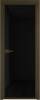 Межкомнатная дверь Profil Doors 1 AX цвет профиля Деорэ, стекло безопасное 6 мм черный триплекс 700x2000