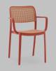Стул Stool Group Yona PP-297 red 36877 красный, пластиковый с подлокотниками фото 2