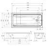 Акриловая ванна AM.PM Gem W90A-170-075W-A 170x75 с каркасом фото 11