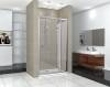 Душевая дверь в нишу Cerutti Spa Bella D91T 90 см, профиль хром фото 2