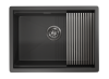 Мойка кухонная Granula Kitchen Space KS-6045U черный матовый