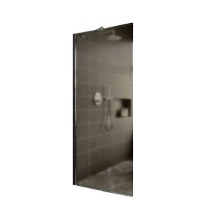 Душевая перегородка MaybahGlass MGD-697-5ш 79x195, стекло бронза матовая 8 мм, профиль хром матовый