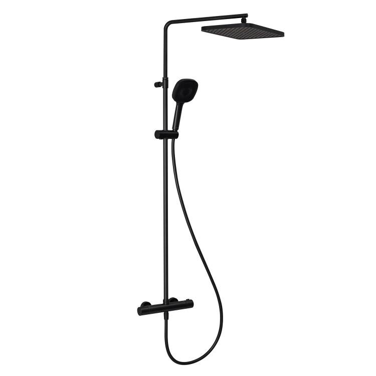 Душевая стойка Splendy Relax S RS208XTP36S3BM черный матовый