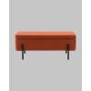 Банкетка-сундук Stool Group Болейн 20A544VF-BL-MOMO-10 с ящиком, велюр терракотовый, черные ножки 110x42 фото 3
