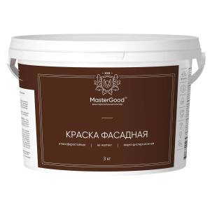 Краска фасадная акриловая атмосферостойкая Master Good 3 кг