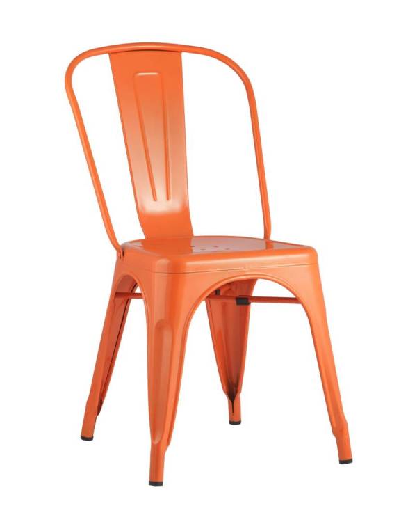 Стул Stool Group Tolix YD-H440B LG-05 оранжевый глянцевый