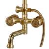 Душевая система Bronze de Luxe Royal 10121PF/1 двухручковый, излив резной 20 см фото 3