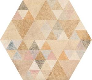 Керамогранит VIVES Laverton Hexagono Benenden Multicolor 23x26.6