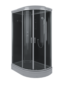 Душевая кабина Erlit ER3512PL-C4-RUS_GRAY профиль сатин, стекло тонированное, 120x80x215