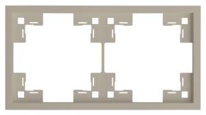 Двухместная рамка Rikett Standart 35820 LT латте