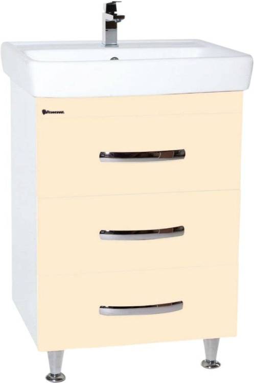 Тумба с раковиной Bellezza Рокко 50 напольная, бежевая