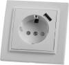 Розетка с защитной шторкой и с USB Stekker PST16-9011 39051