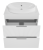 Тумба с раковиной Brevita Enfida - 70 УТ000015615 напольная, 2 ящика, белый матовый фото 3
