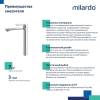 Смеситель для раковины Milardo Maze MAZBN01M01 сатин фото 3
