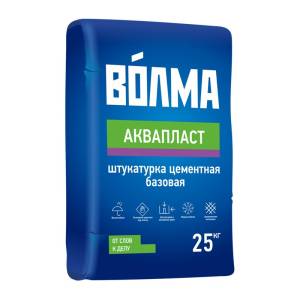 Штукатурка цементная ВОЛМА Аквапласт базовая 25 кг