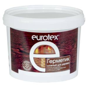 Герметик шовный для дерева EUROTEX акриловый белый 25 кг