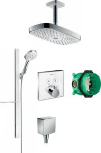 Душевой комплект Hansgrohe Raindance Select E 300 (2 jet) 27384400 + 27648400 + 26455000 + 15738400