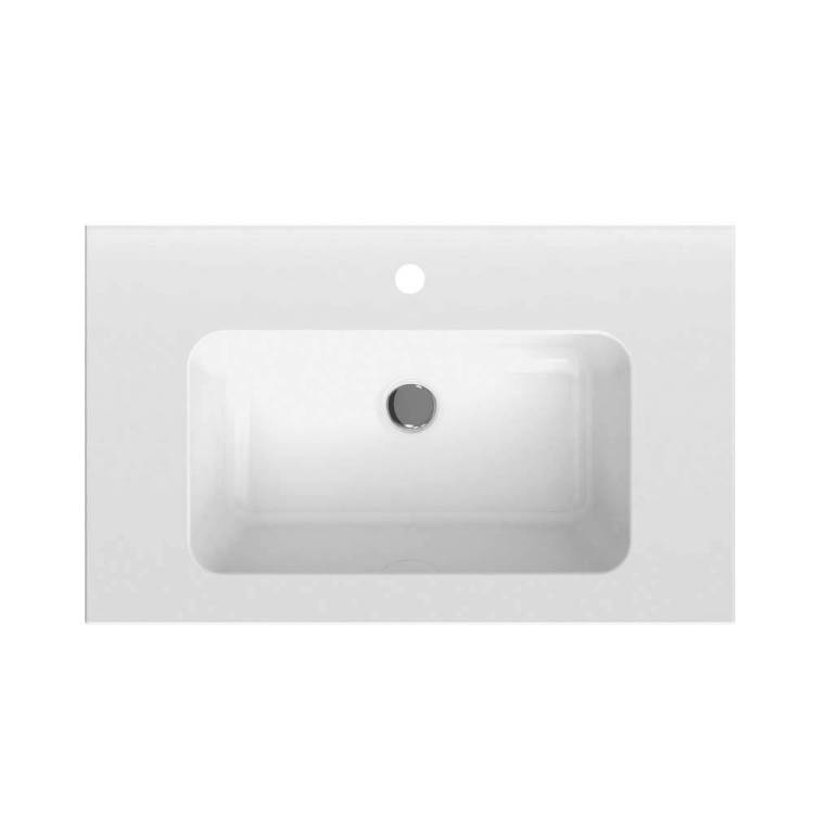 Мебельная раковина Kerama Marazzi Piano 75 подвесная, белая глянцевая