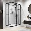 Душевая кабина Niagara Standart ST120/80/15QR/KL/BKT 1200х800х2150, профиль черный матовый, правая, 3 места фото 4