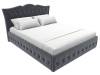 Интерьерная кровать Лига Диванов Герда 120205 серый 160x200 фото 4
