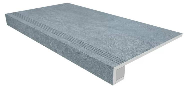Ступень Ametis by Estima Spectrum 39138 Set/Steptrade/SR02_NS/33x120/Riser/SR02_NS/14,5x120 33x120 неполированная с бортиком + Подступенок 14.5x120