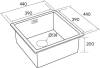 Комплект Paulmark Gerberg PM214444-BS брашированная нерж. сталь + Смеситель Paulmark Holstein Ho212063-NI для кухонной мойки, никель фото 6