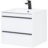 Тумба с раковиной Aquanet Lino 60 271943 подвесная, белый матовый фото 3