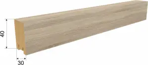 Декоративная панель МДФ Stella Ривьера Дуб Сонома 270x3x4