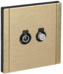 ТВ-розетка TV+SAT IEK Forte&Piano FP-AF20-O-M-K37 шампань