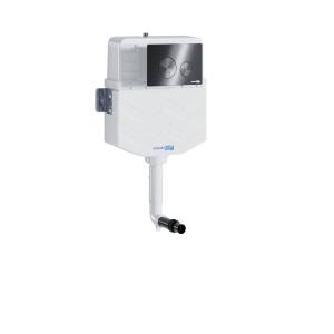 Смывной бачок скрытого монтажа Wasserkraft Aller (Аллер) 10TLT.031.ME.GR02 кнопка графит