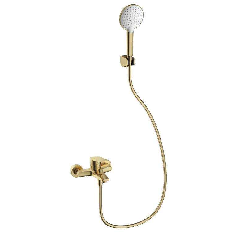 Смеситель для ванны Wonzon & Woghand WW-A30891-BG с душевым гарнитуром, брашированное золото