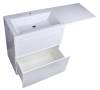 Тумба с раковиной Style Line Даллас 140 Люкс, напольная, 2 ящика фото 6