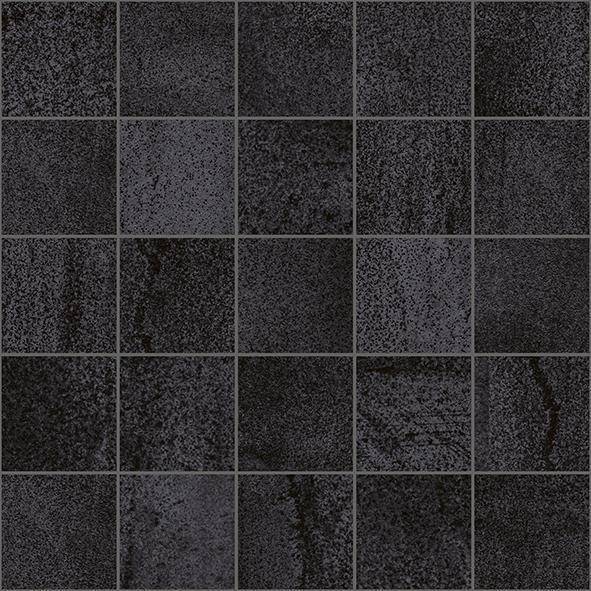 Декор Laparet Olimpus MM34038 Мозаичный Чёрный 25x25